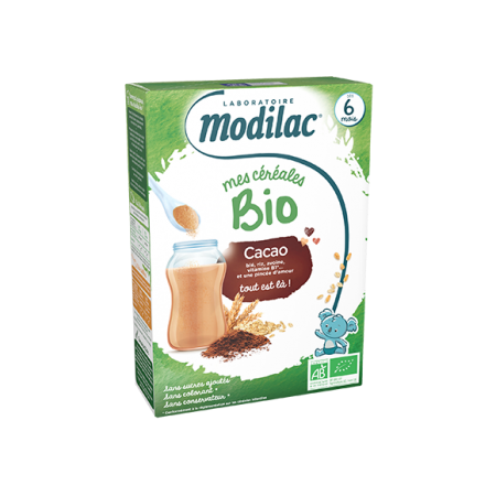 Modilac Céréales Cacao Bio